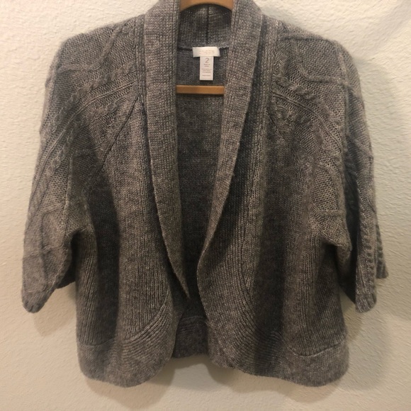 Chico's Sweaters - Chicos -Gray Knit Sweater Wrap/Cardigan -Chico’s Size 2 (women size 12)